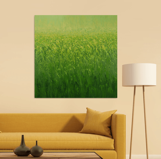 Green Hues - Color Field