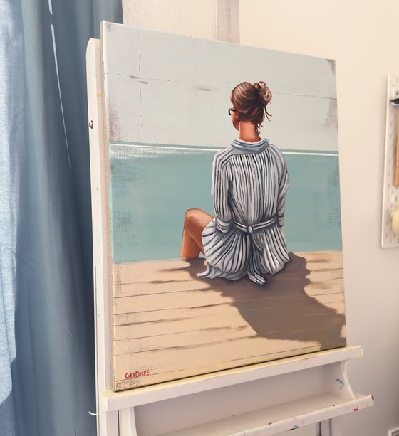 The girl on the pier