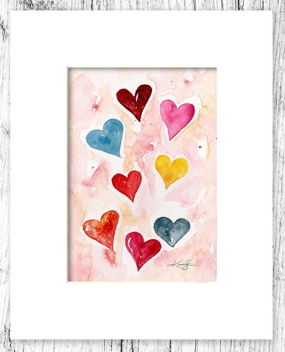 Valentine Heart Collection 6 - 3 Heart Paintings