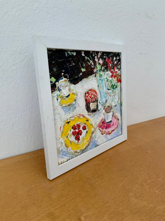 Summer still life in the garden