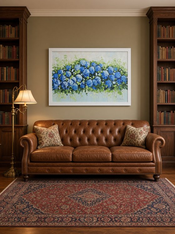Blue Hydrangea Garden