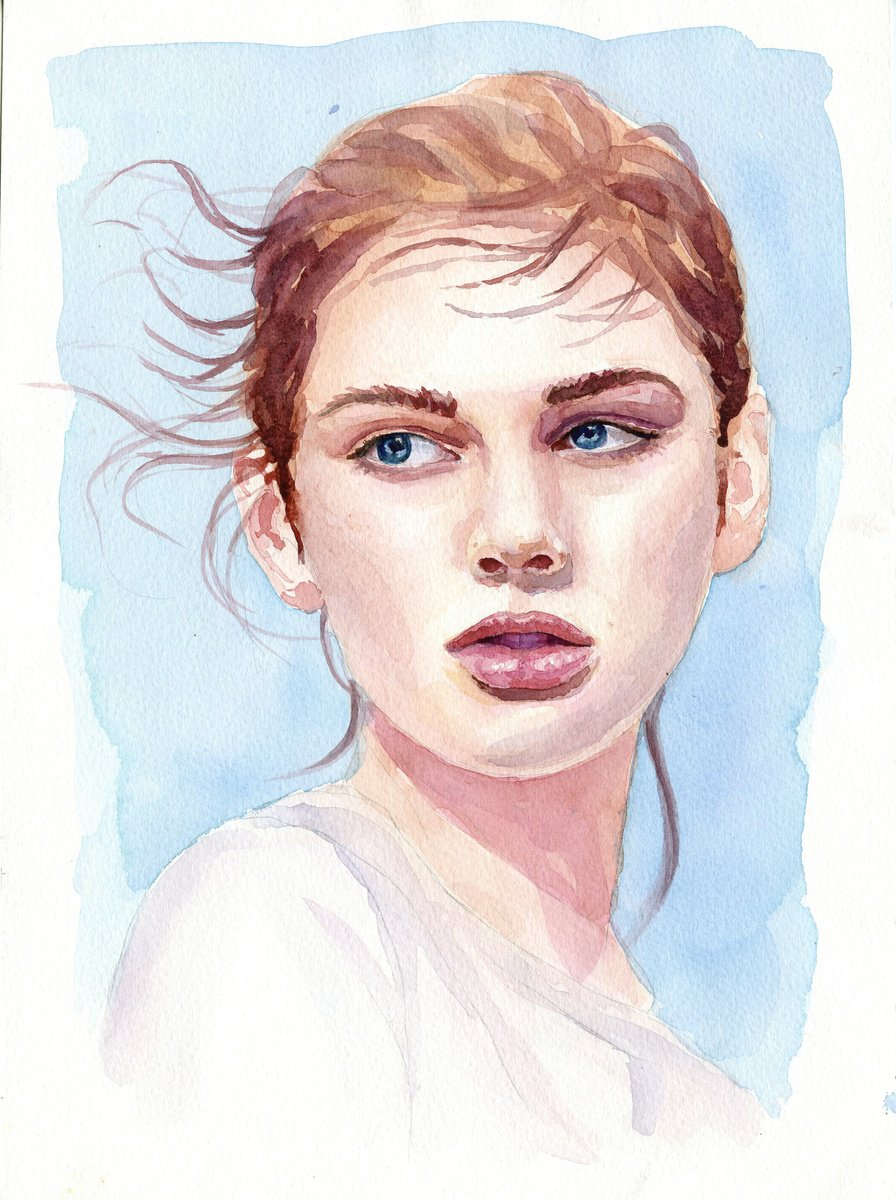 Portrait of model by Tetiana Koda