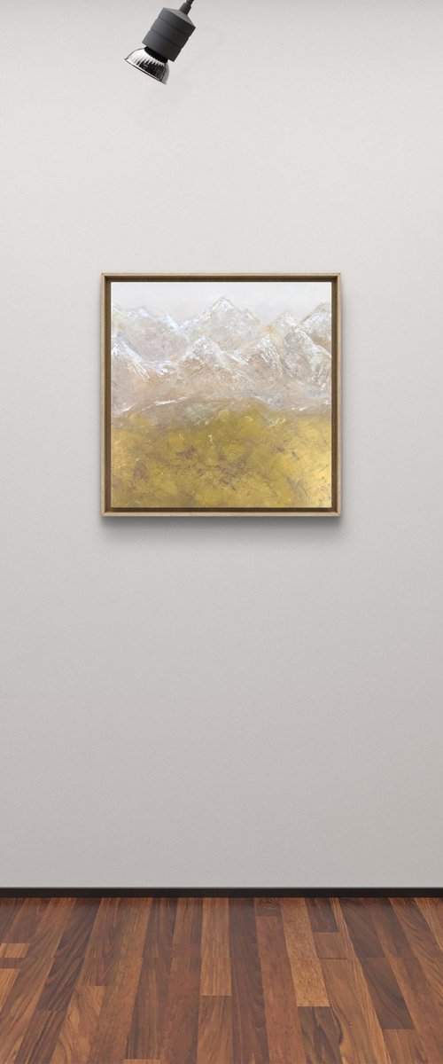 Soft Glow Mountains by Nuha Moretz
