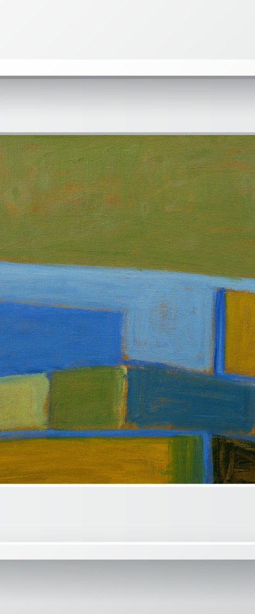 Wheat Fields By The Sea - Abstract Seascape by Thomas Hjelm