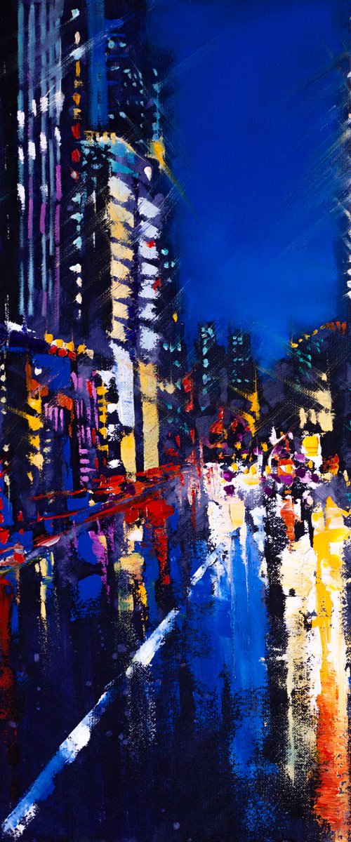 Night city lights by Aleksandr Neliubin