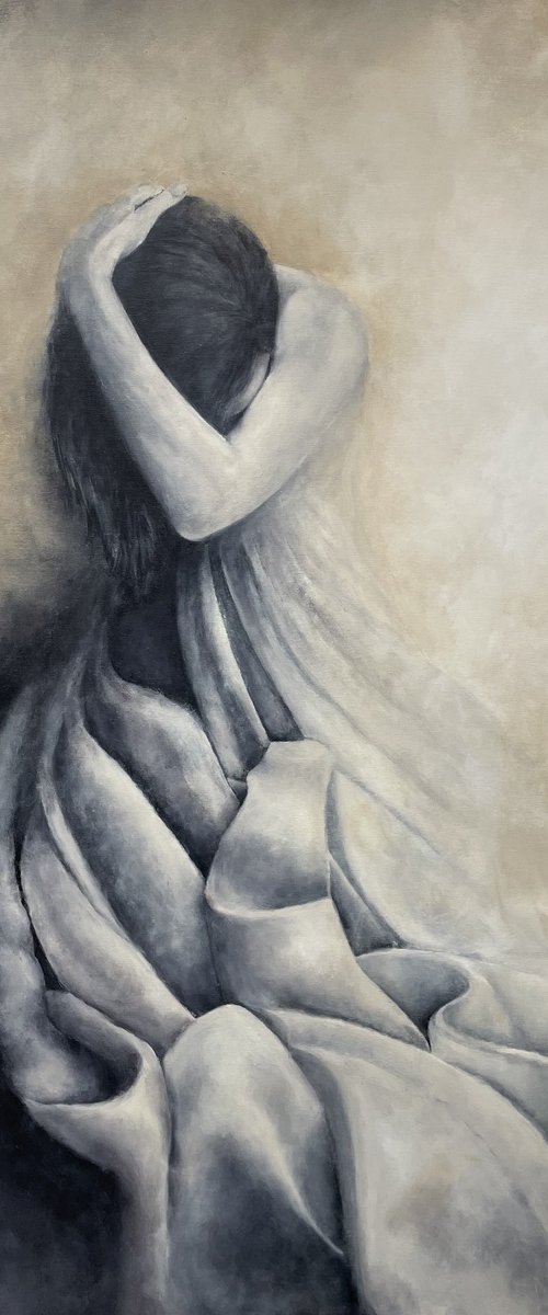 Woman in a dress by Miri Baruch