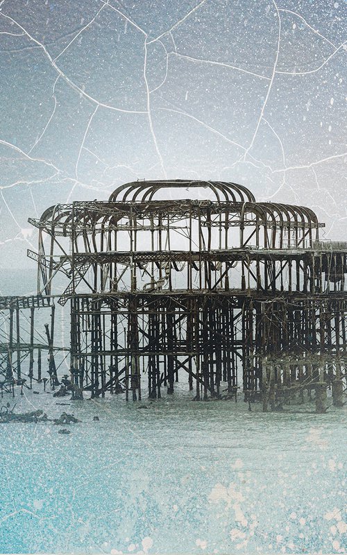 BRIGHTON The forgotten Pier (Limited edition  2/20) 18X12 by Laura Fitzpatrick