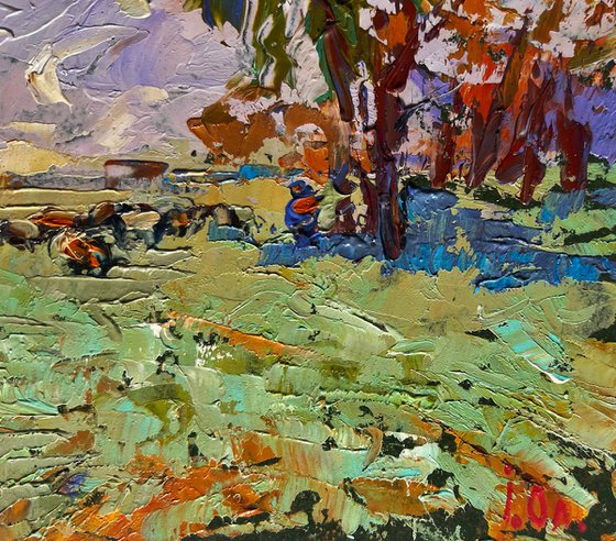 Shepherd in the field