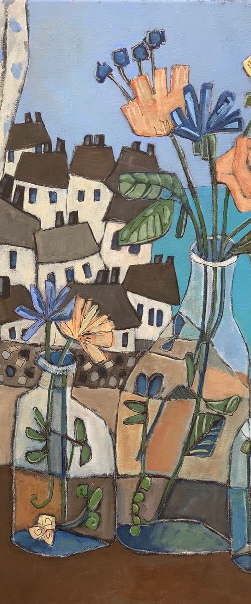 “Bottle Thoughts by the Sea” by Holly Wojahn