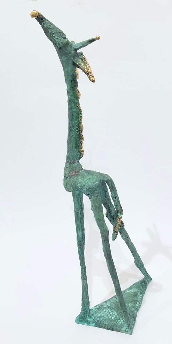 Giraffe Dreams in Amber Skies (big size)