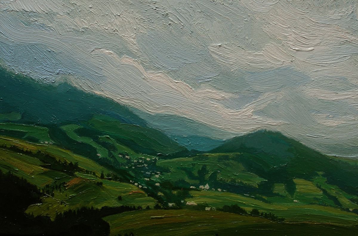 Rain in the Carpathians by Olena Kamenetska-Ostapchuk