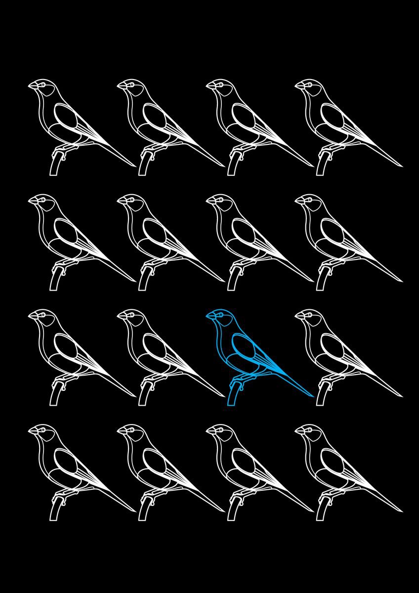 Blue Bird 1 in 16 by David Gill