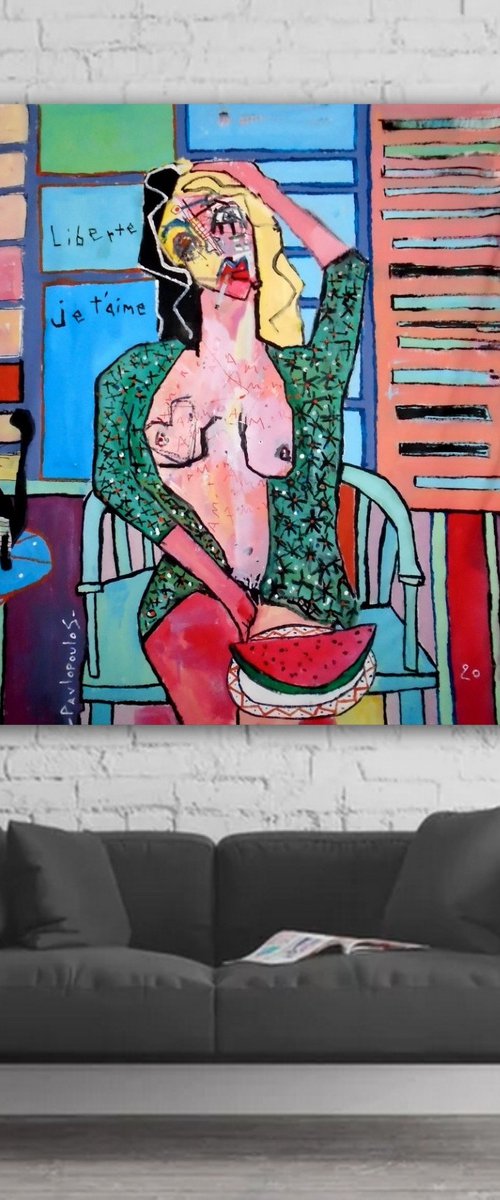 Liberte Je t'aime # 2 by Dimitris Pavlopoulos