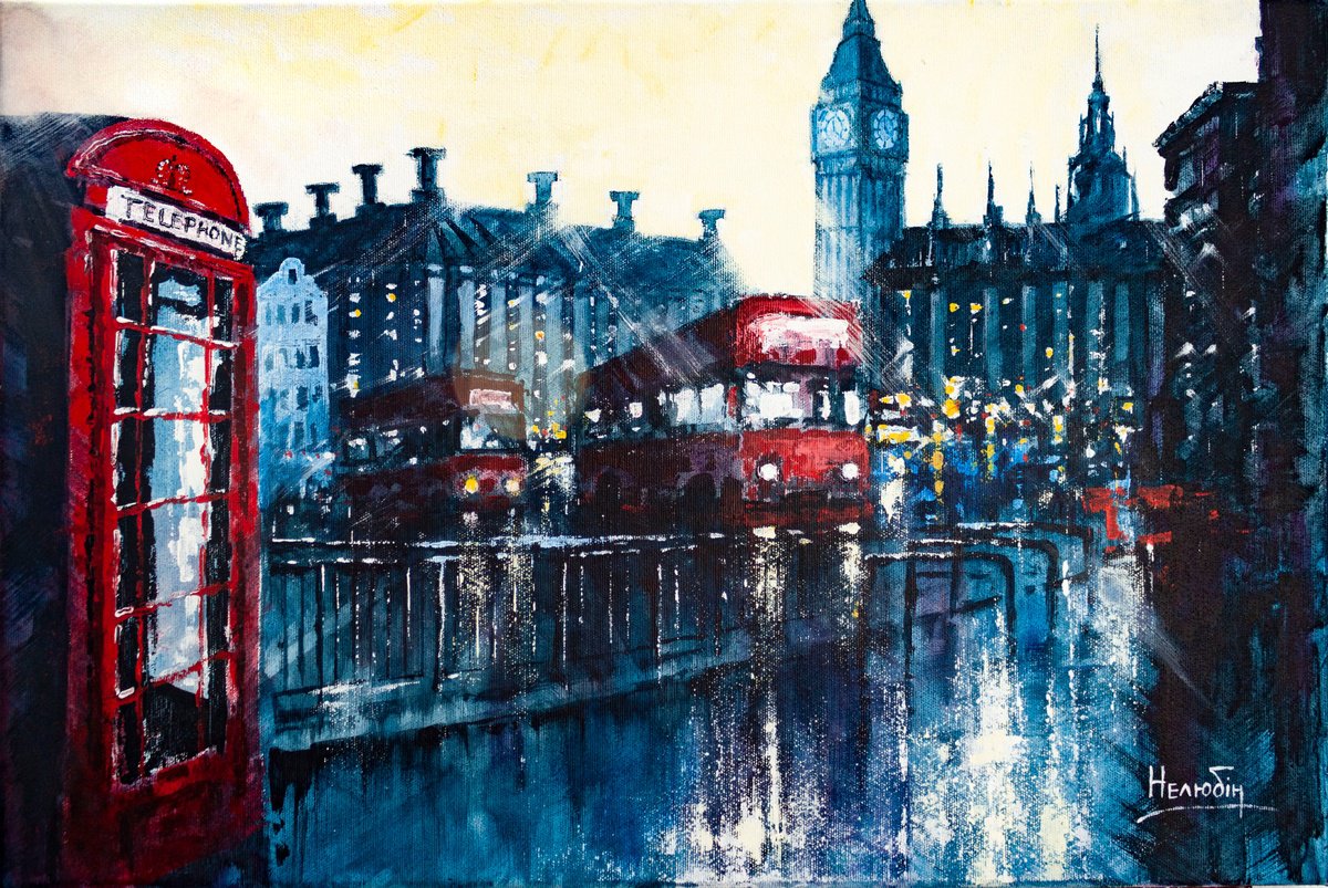 Evening London by Aleksandr Neliubin