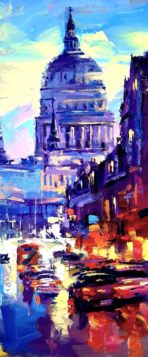 London in the Rhythm of Evening by Andrej  Ostapchuk