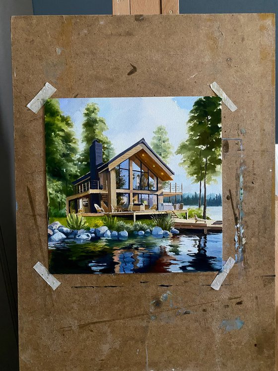 A house by the lake