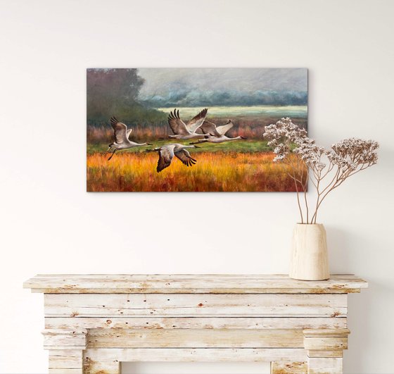 Warm rain through sunlight