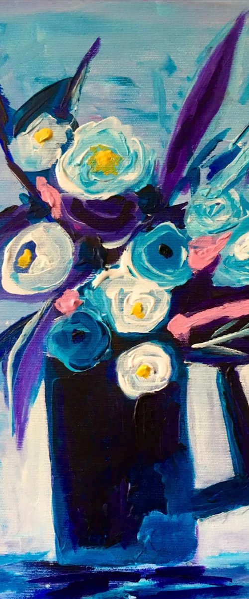 Blue collection, still life by Olga Koval