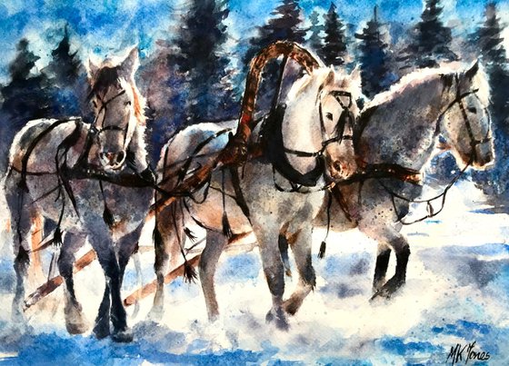 Horses in Winter