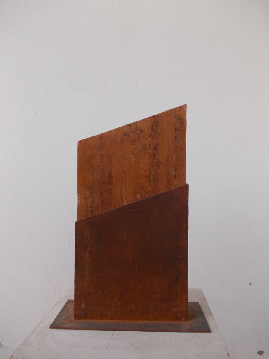 Geometric Abstract Sculpture By Michael Rofka, 9 X 17", Secret Box, Original Artwork
