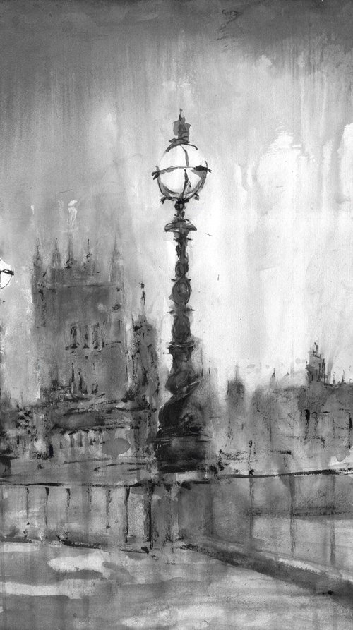 "England" (Westminster Ink Landscape) by Juliart