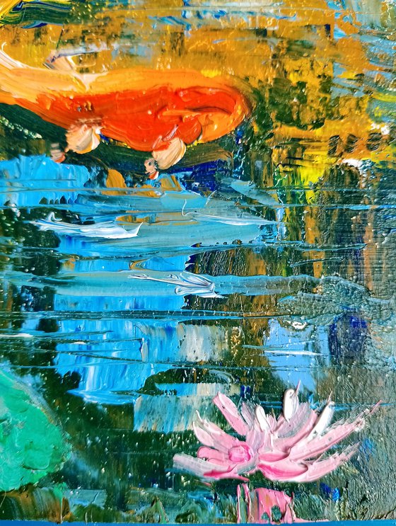 Colorful Fish in the Pond