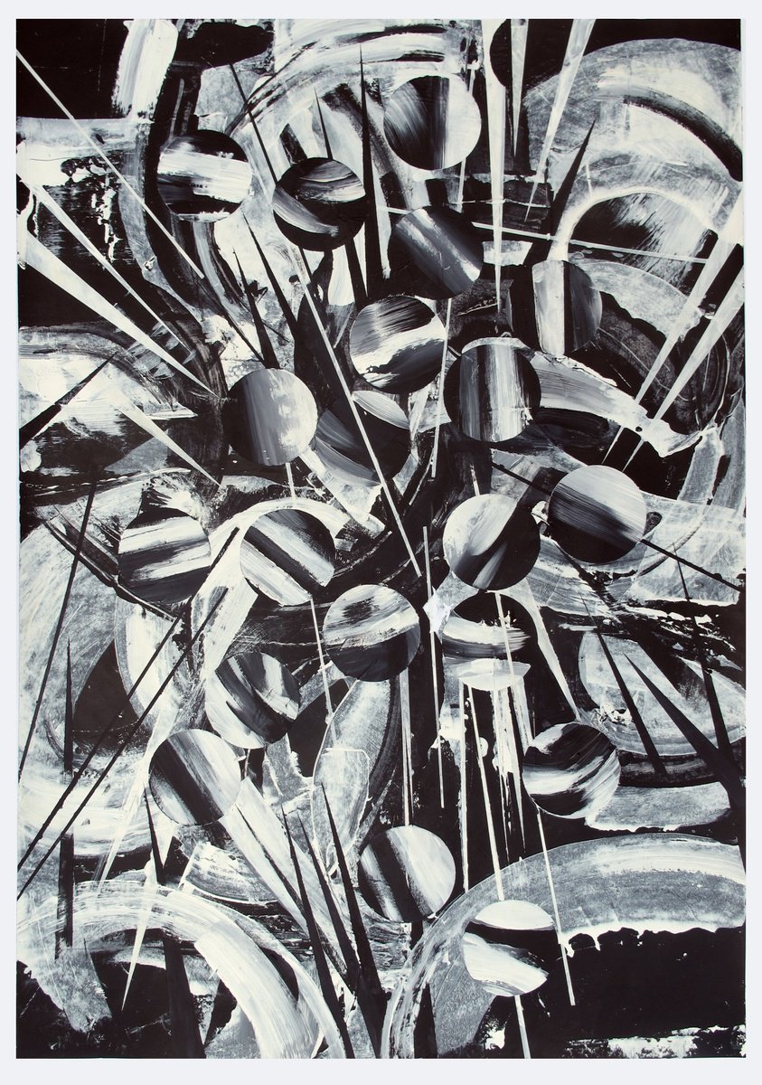 Abstract Painting By John Sharp, 28 X 39, Dazzle2, Original Artwork