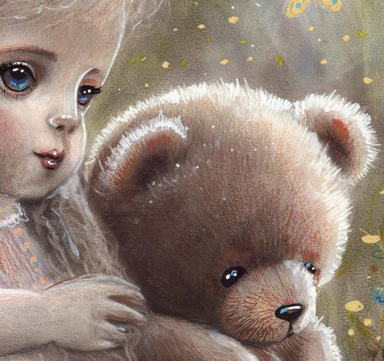 Fairy With Her Teddy Bear