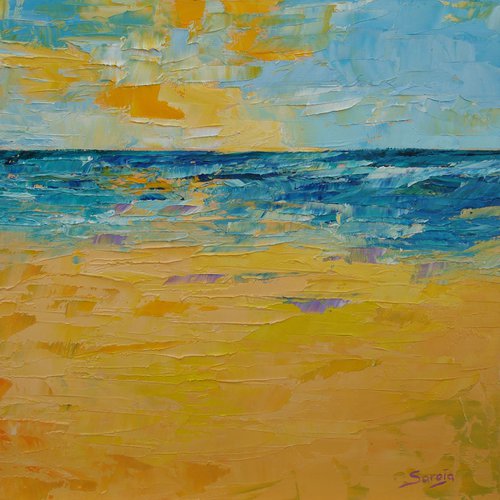 Orange Beach 1 (ref#:1225-19Q) by Saroja van der Stegen