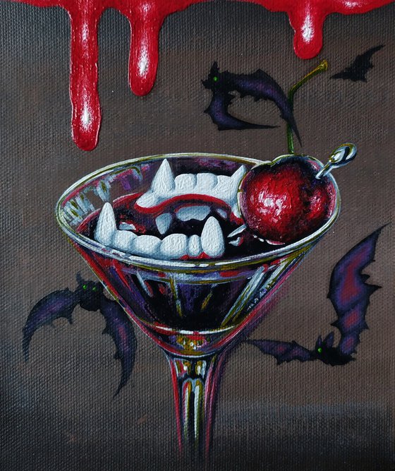 A bloody martini.