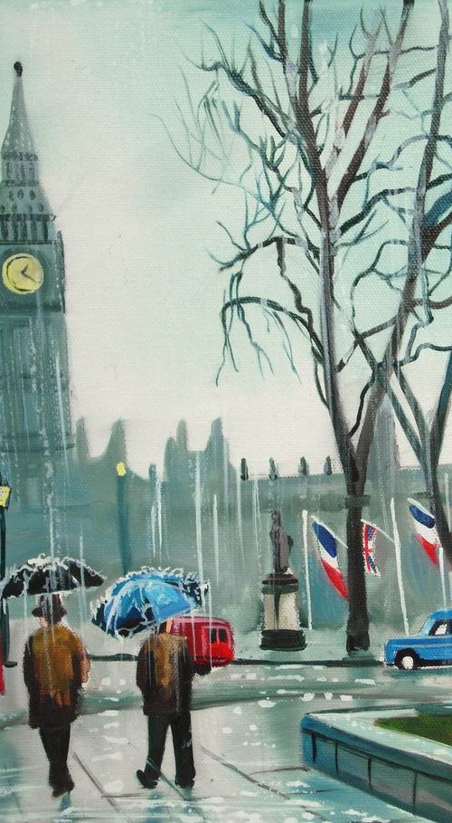 London rainy day by Gordon Bruce