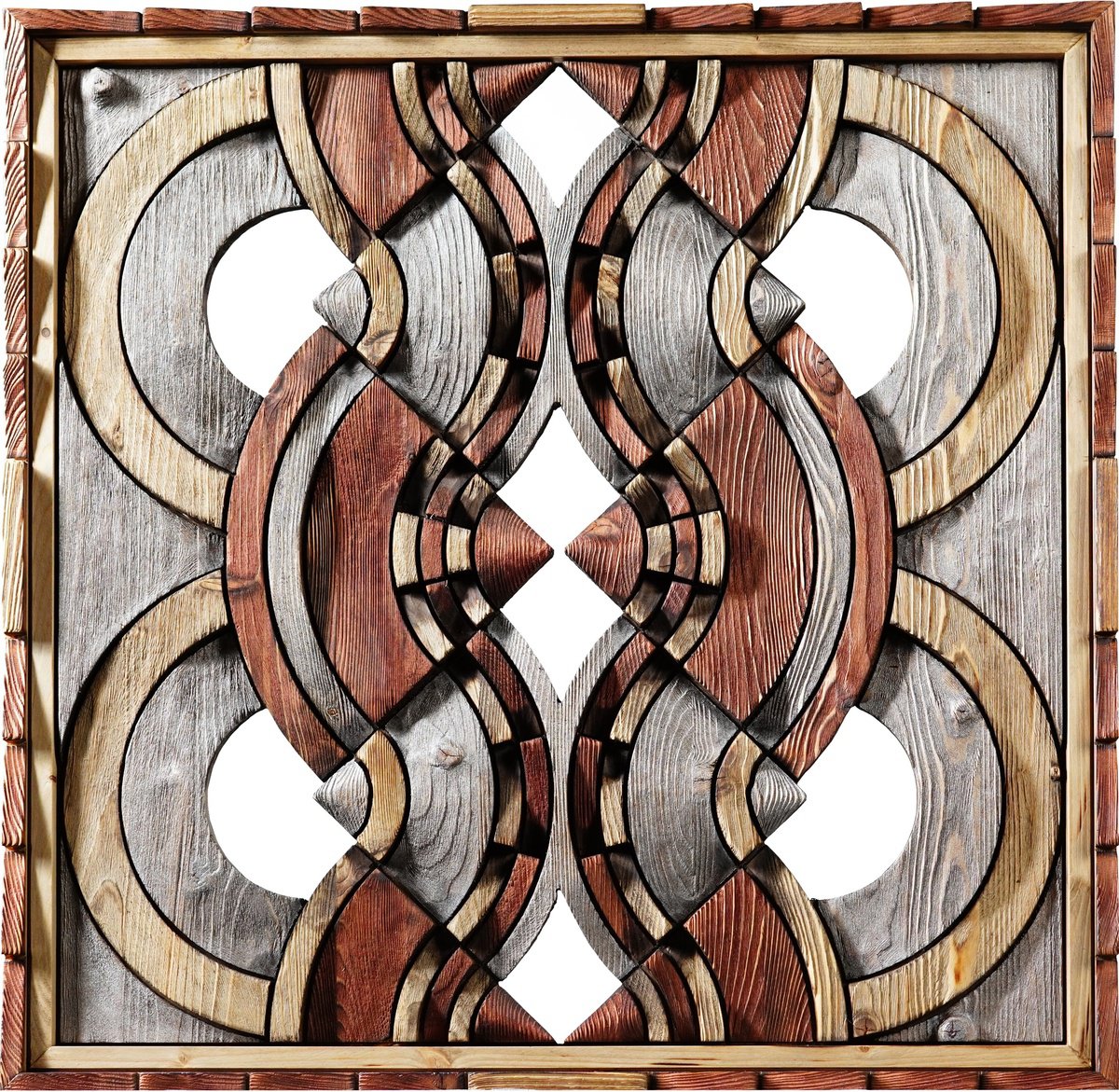 Abstract Relief By Sava Draganov, 24 X 24", "Seabed", Original Artwork