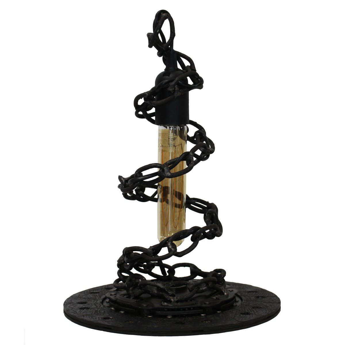 Abstract Sculpture By Jonathan Pradillon, 10 X 13, Small Luminous Spiral, Original Artwork