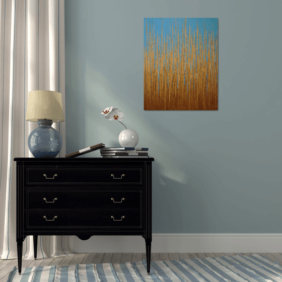 Gold Blue - Color Field