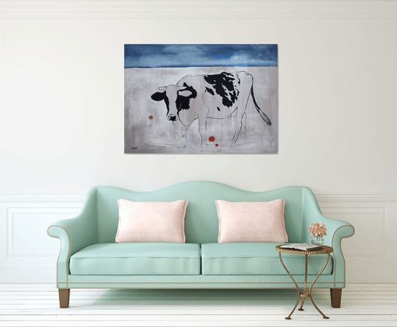 Cow and Red Toadstools