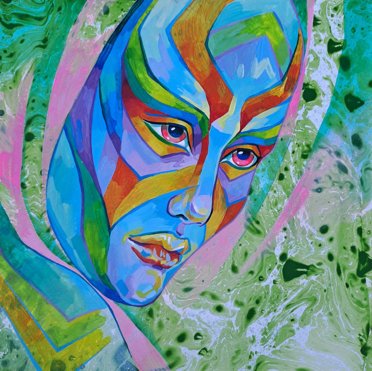 Alien Actress By Mariia Raskin, 10 X 10, Artwork For Sale On Artfinder
