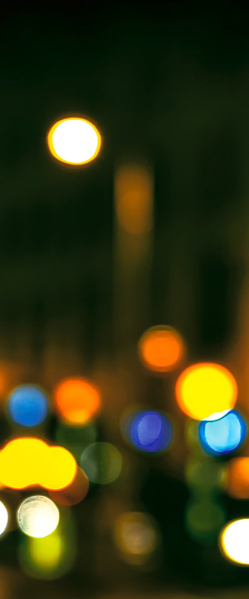 City Lights 4. Limited Edition Abstract Photograph Print  #1/15. Nighttime abstract photography series. by Graham Briggs