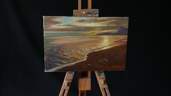 Three Sea Paintings - Seascape triptych