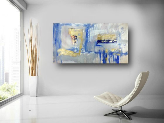 extra large painting/Bedroom Wall Art/original painting/oversized paintings/large abstract painting size- 150x80 cm  title b587