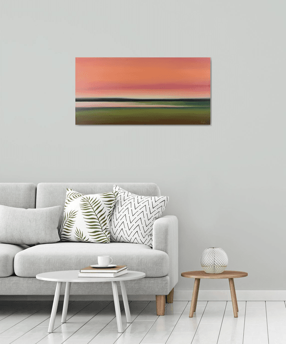 Evenings Embrace - Colorful Abstract Landscape