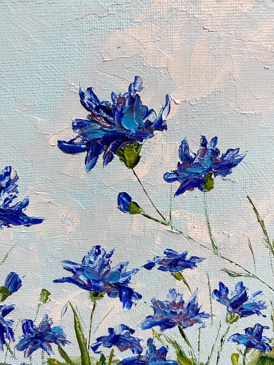 Cheerful cornflowers