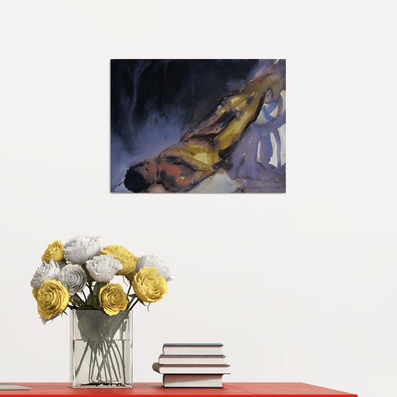 reclining male nude
