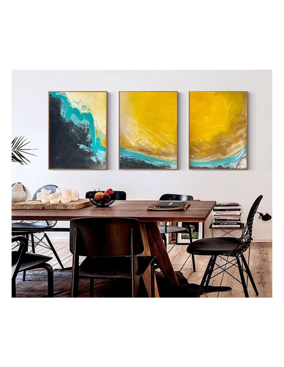 Organic Landscape Painting By Kimberlee Rocca, 54 X 24", Charged Xi, Original Artwork