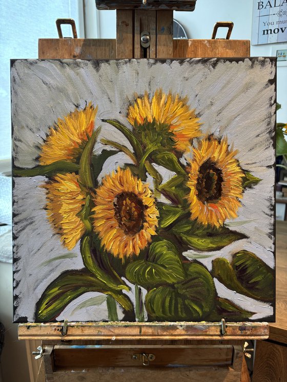 Vibrant Yellow Sunflowers