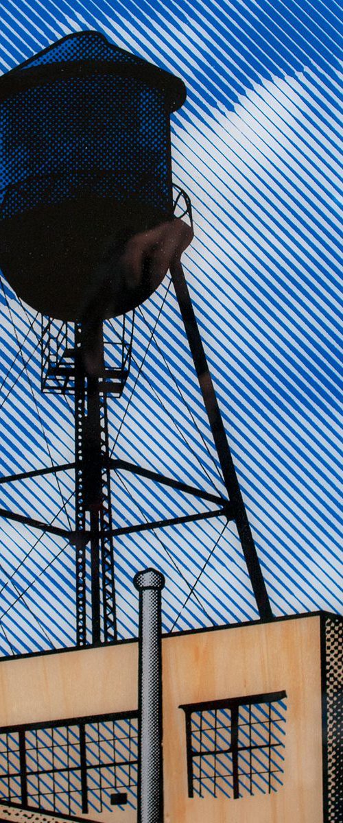 Brooklyn water tower by Gerry Buxton