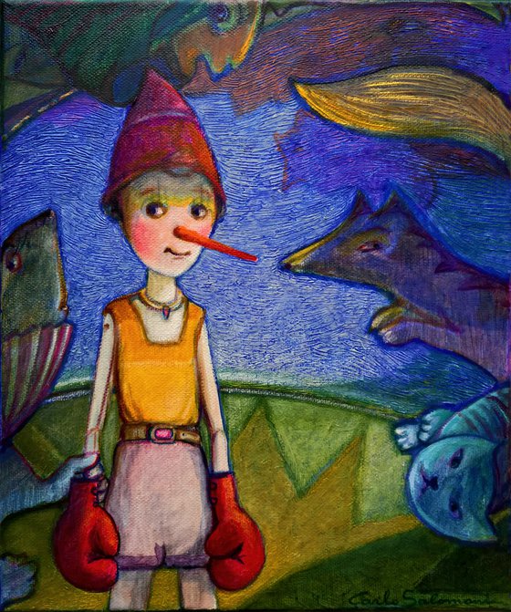 THE WINNER, PINOCCHIO - ( 30 x 25 cm )