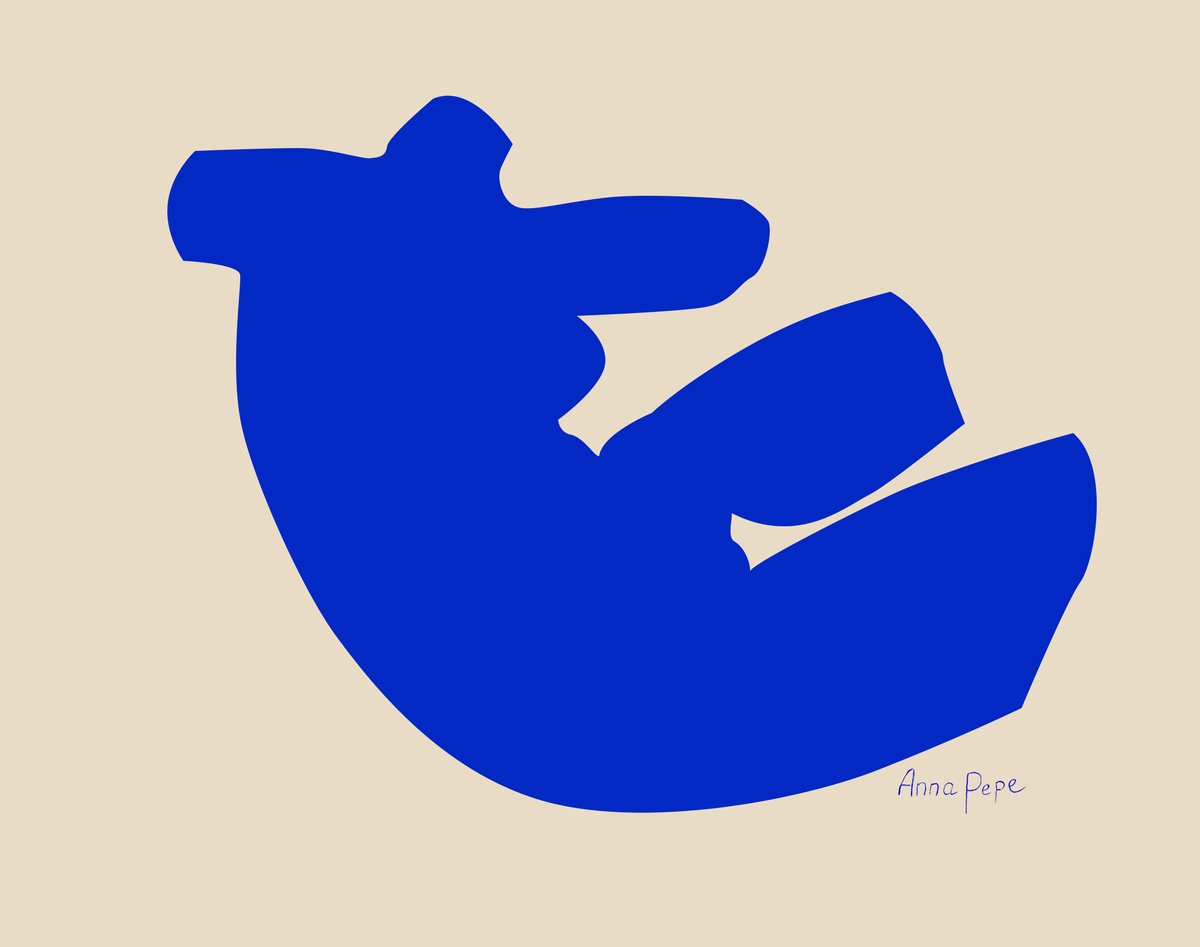 Abstract Portrait Acrylic Painting By Anna Pepe, 59 X 47, Muse 13, Original Artwork