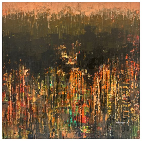 Brown Lake_36"X36"
