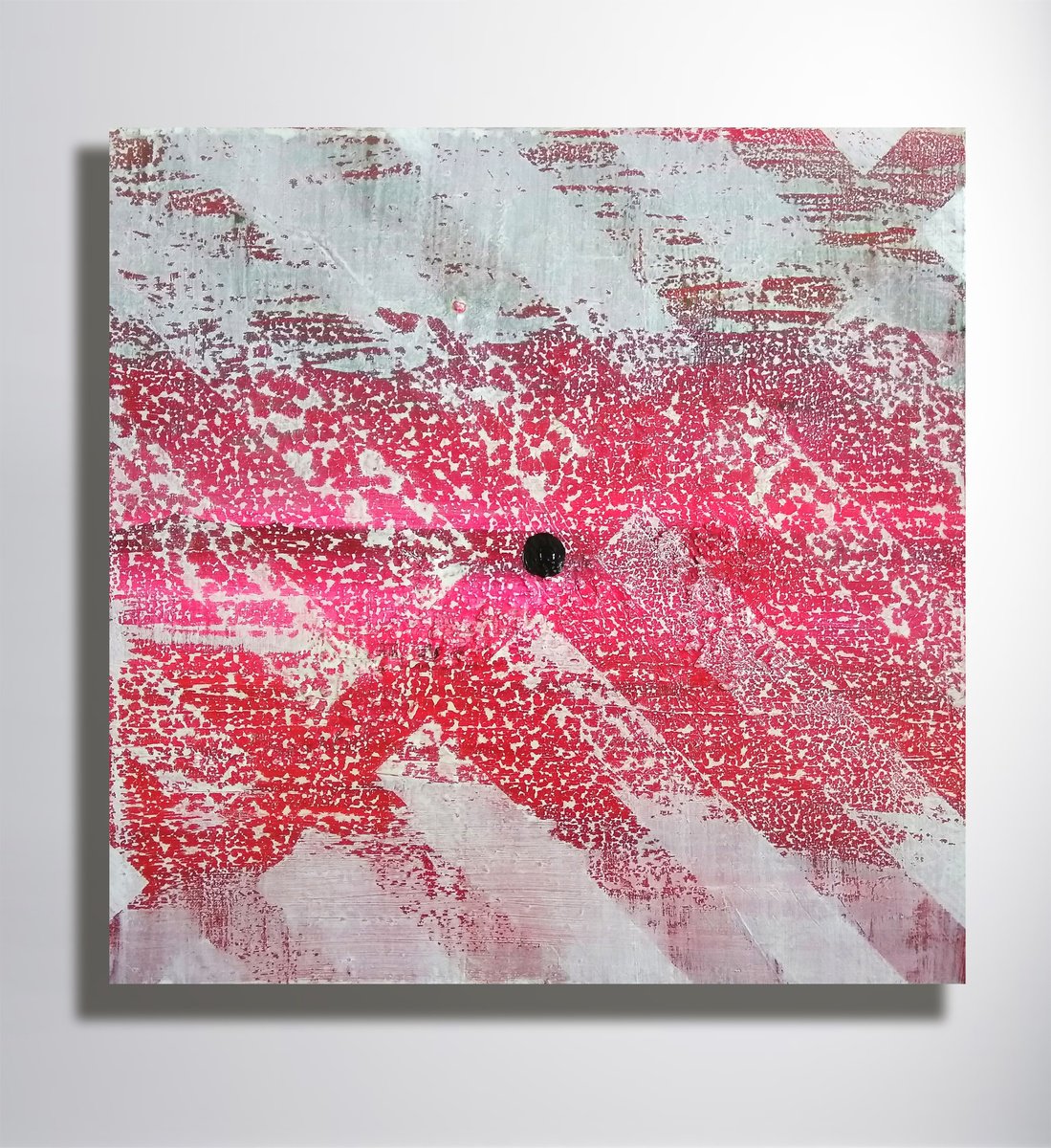 Impressionistic Abstract Oil Painting By Marya, 20 X 20", "The Lines", Original Artwork