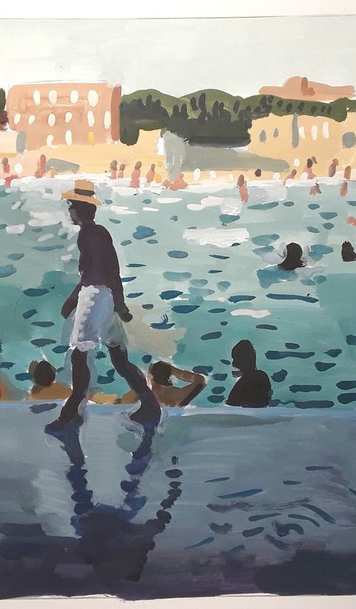 Public pool by Stephen Abela